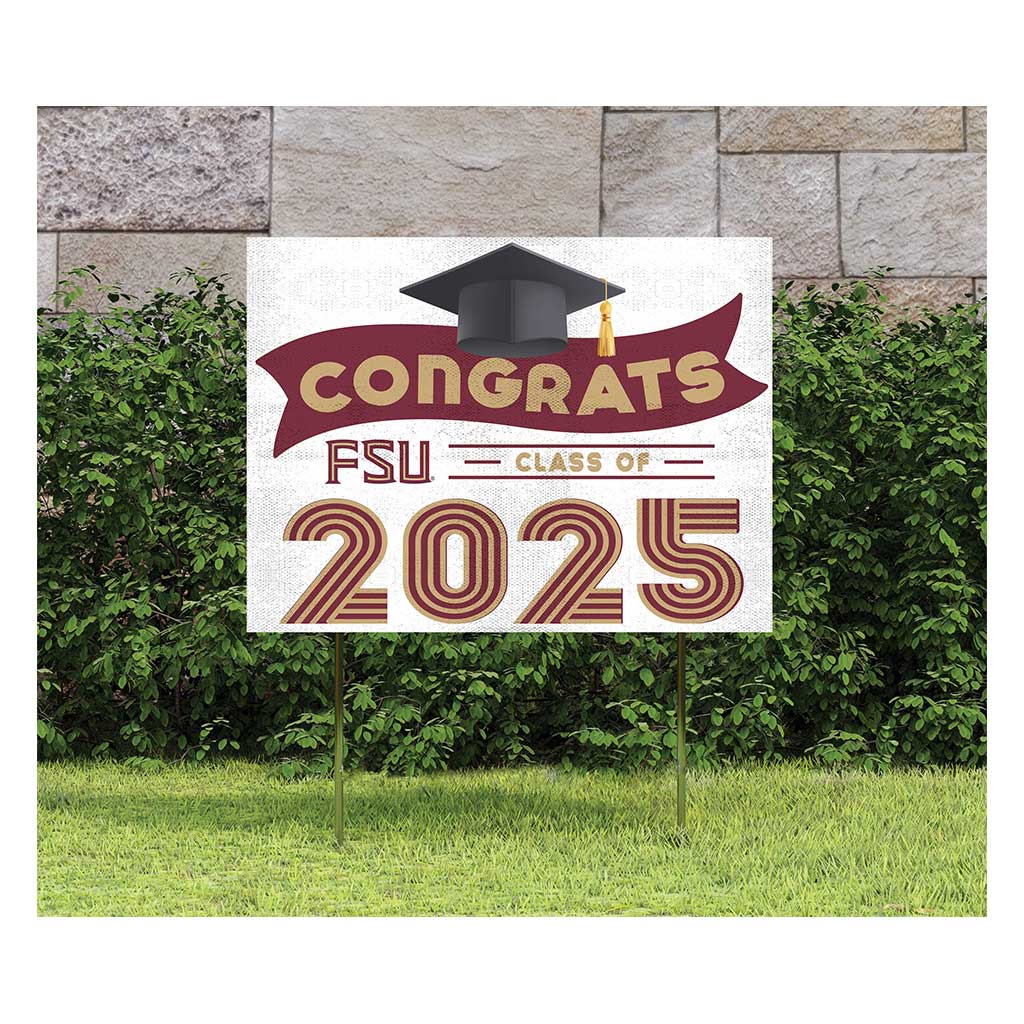 18x24 Florida State Seminoles Class of 2025 Lawn Sign
