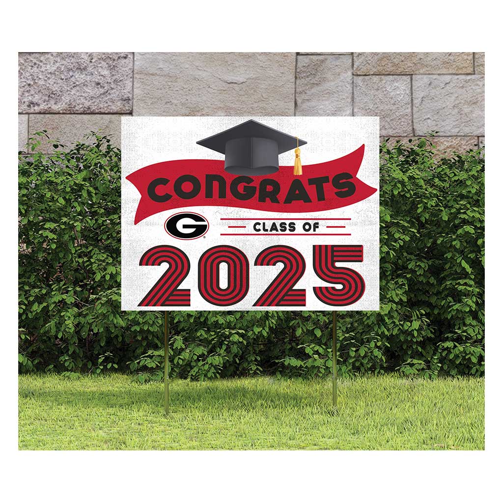 18x24 Georgia Bulldogs Class of 2025 Lawn Sign