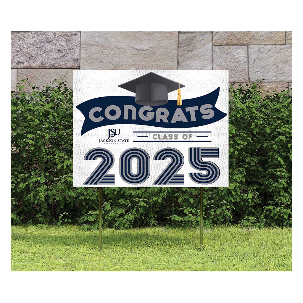 18x24 Jackson State Tigers Class of 2025 Lawn Sign