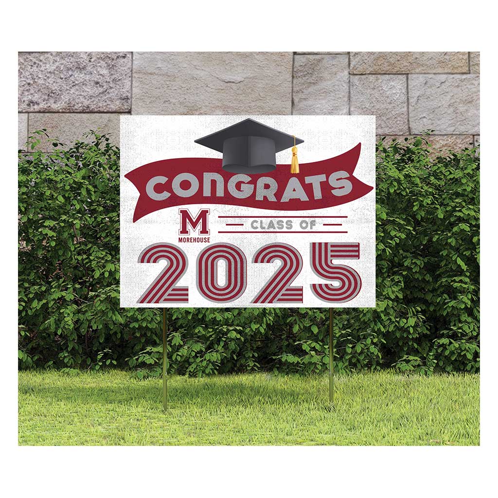 18x24 Morehouse Maroon Tigers Class of 2025 Lawn Sign