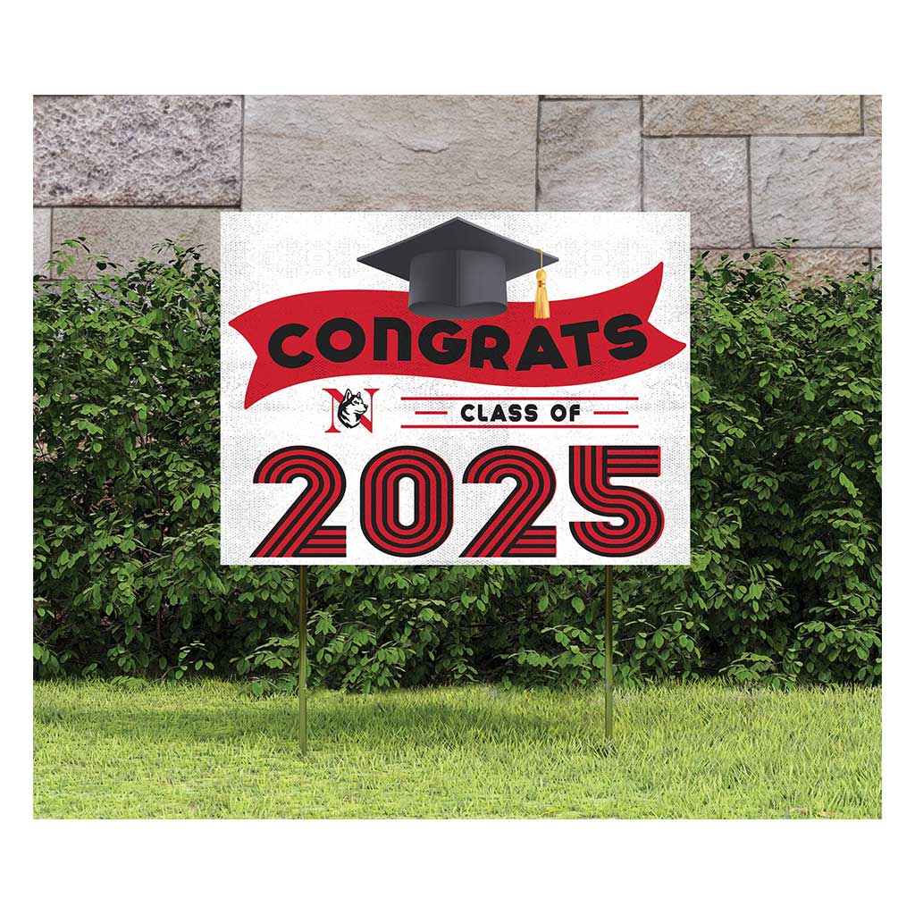 18x24 Northeastern Huskies Class of 2025 Lawn Sign