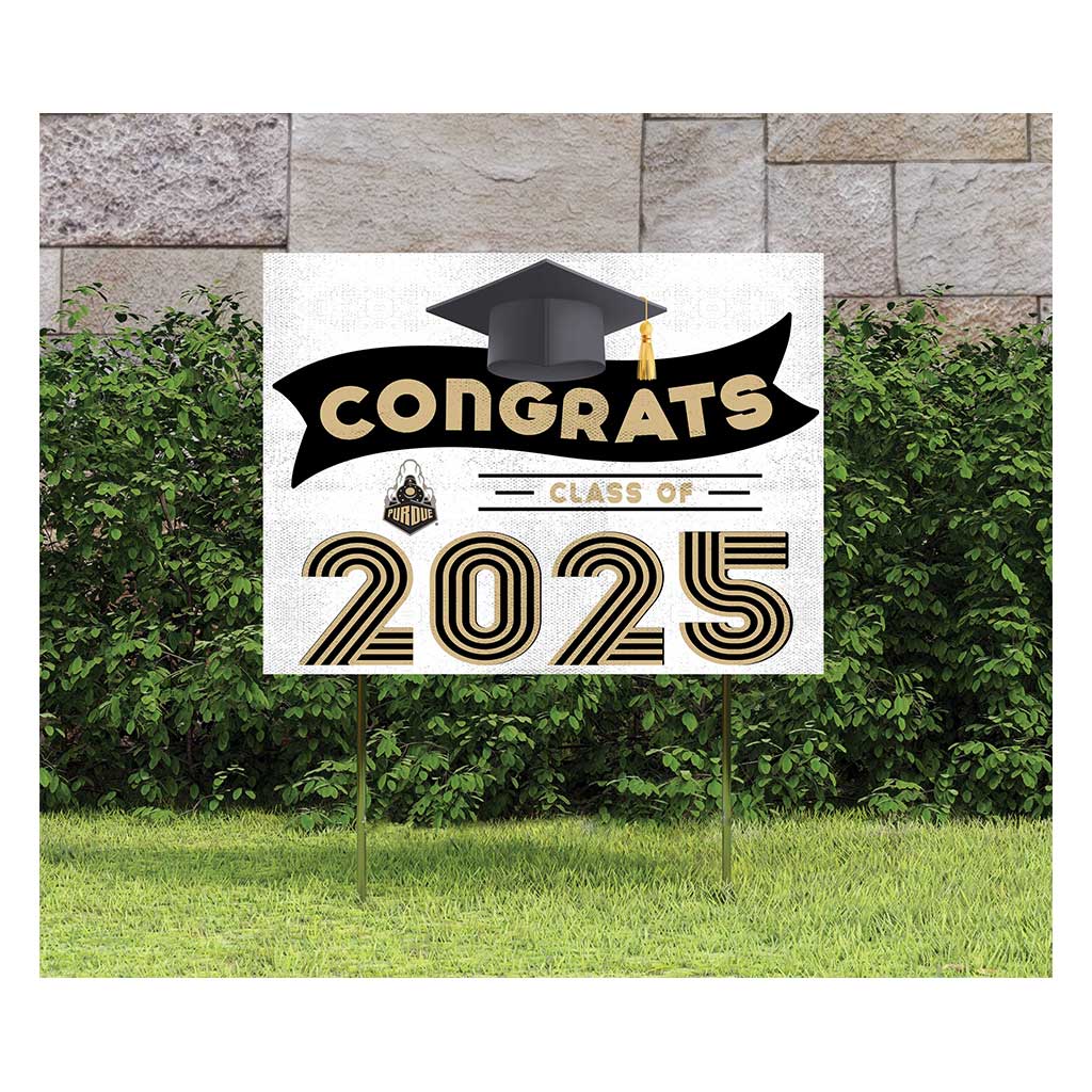 18x24 Purdue Boilermakers Class of 2025 Lawn Sign