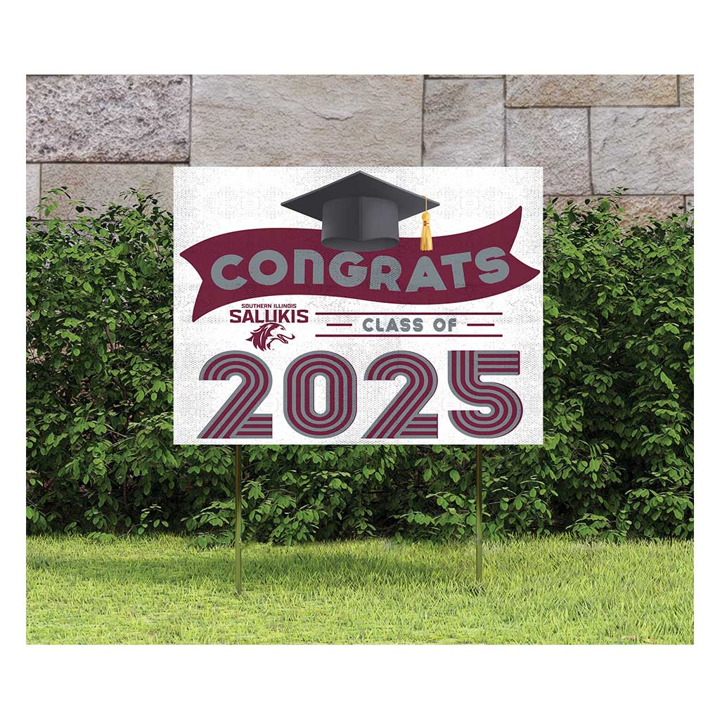 18x24 Southern Illinois Salukis Class of 2025 Lawn Sign