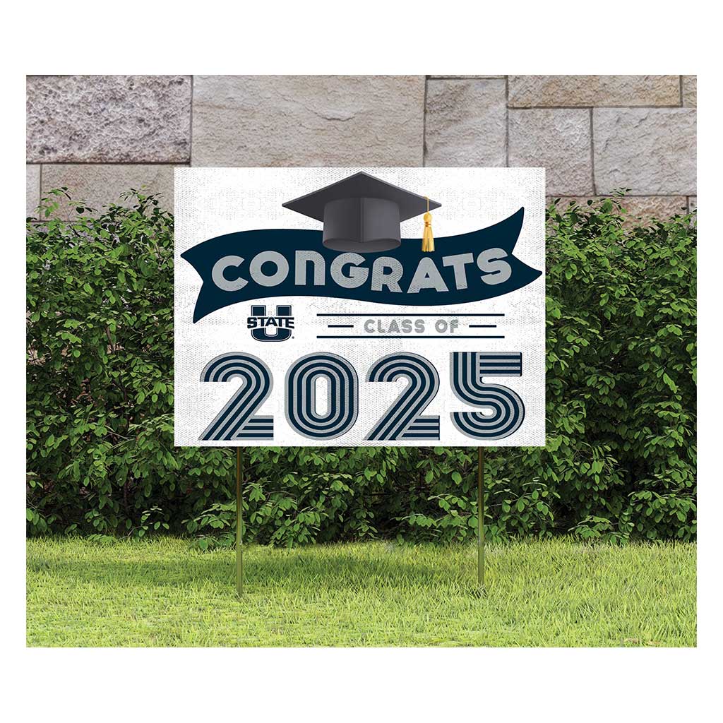 18x24 Utah State Aggies Class of 2025 Lawn Sign