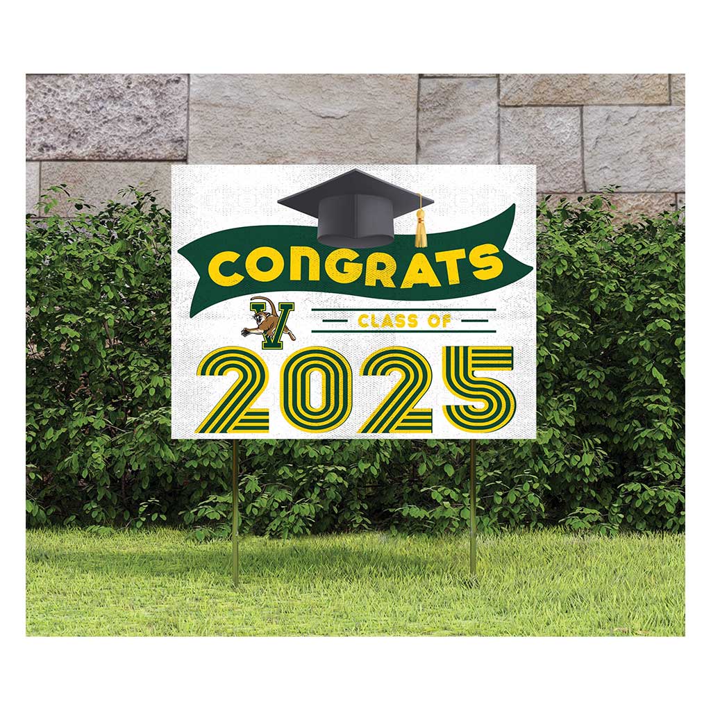 18x24 Vermont Catamounts Class of 2025 Lawn Sign
