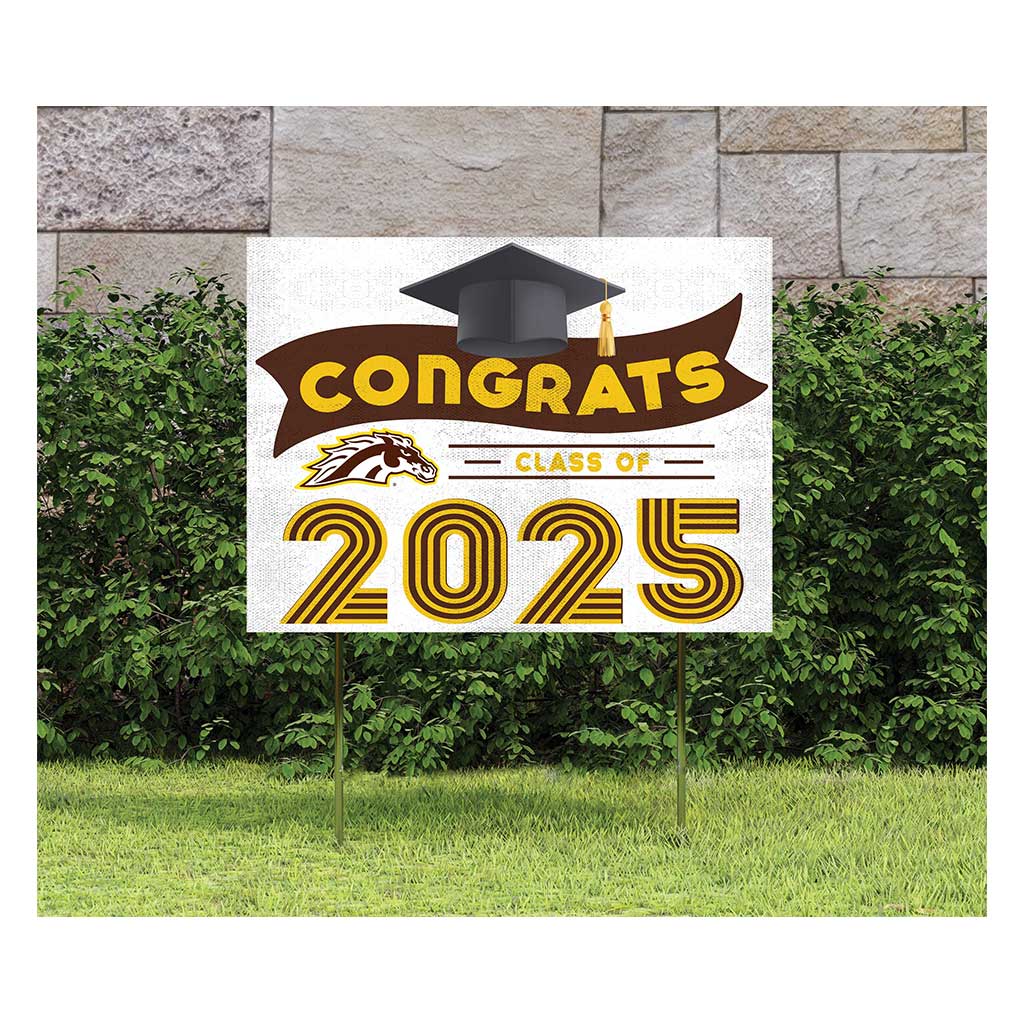 18x24 Western Michigan Broncos Class of 2025 Lawn Sign