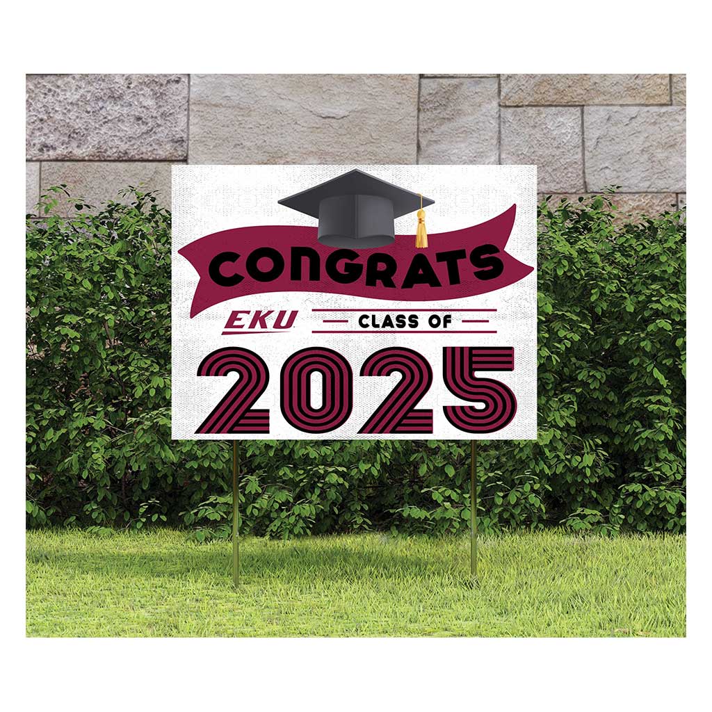 18x24 Eastern Kentucky Colonels Class of 2025 Lawn Sign