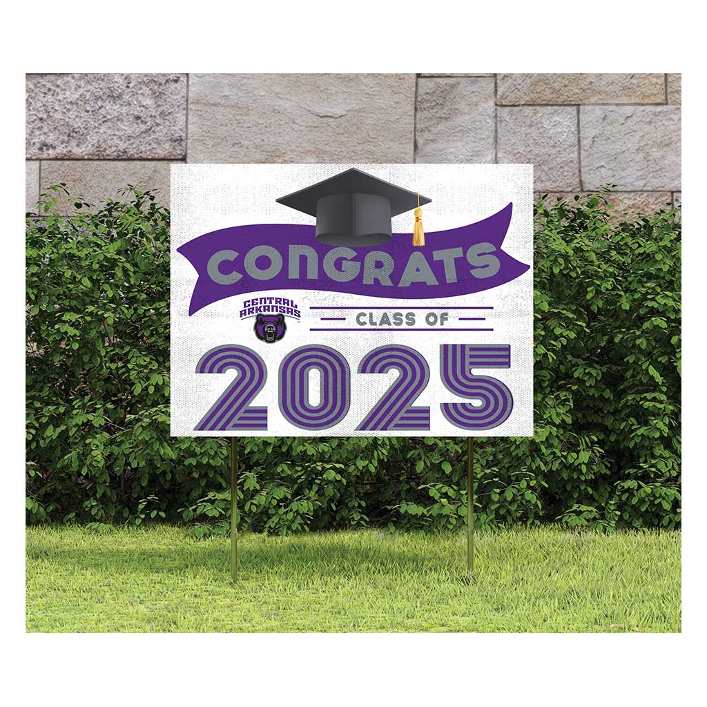 18x24 Central Arkansas Bear Class of 2025 Lawn Sign