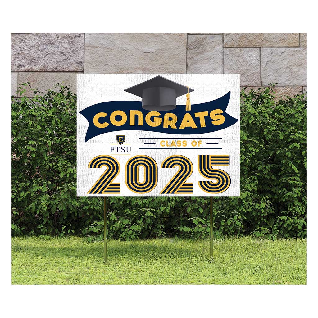 18x24 ETSU Buccaneers Class of 2025 Lawn Sign