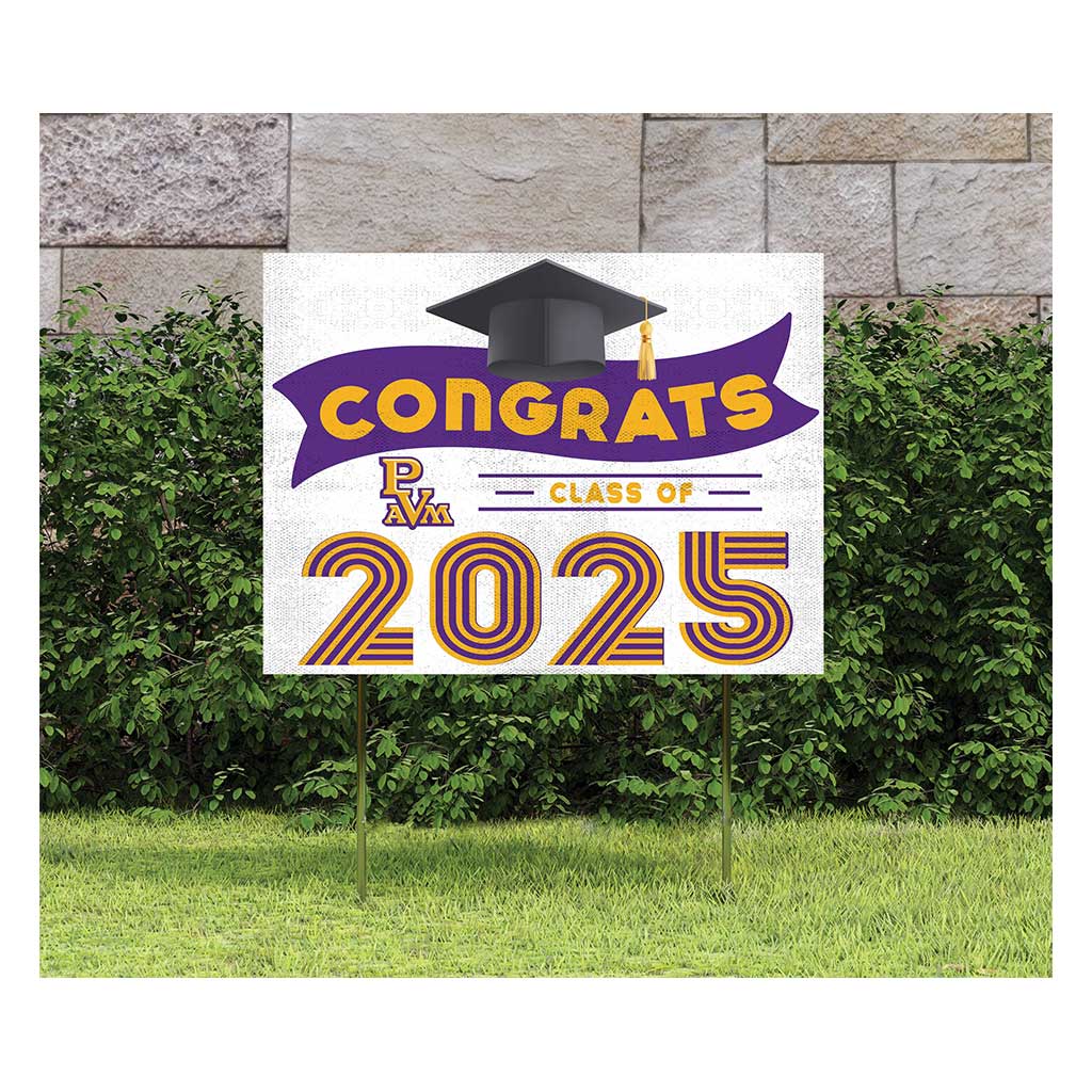 18x24 Prairie View A&M Panthers Class of 2025 Lawn Sign