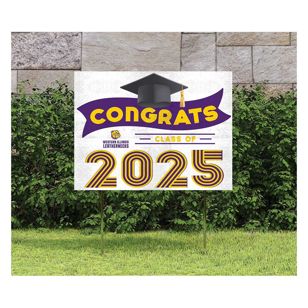 18x24 Western Illinois Leathernecks Class of 2025 Lawn Sign