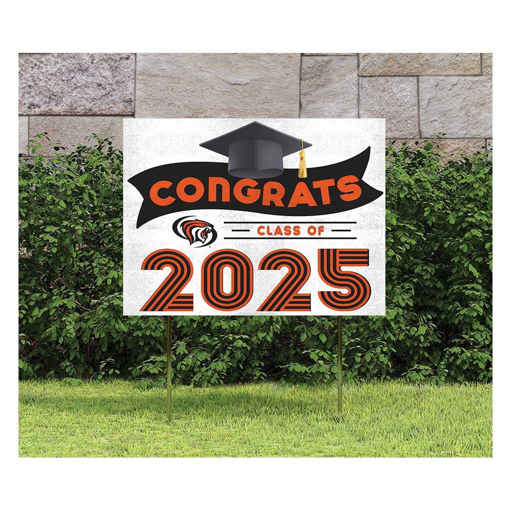 18x24 Pacific Tigers Class of 2025 Lawn Sign