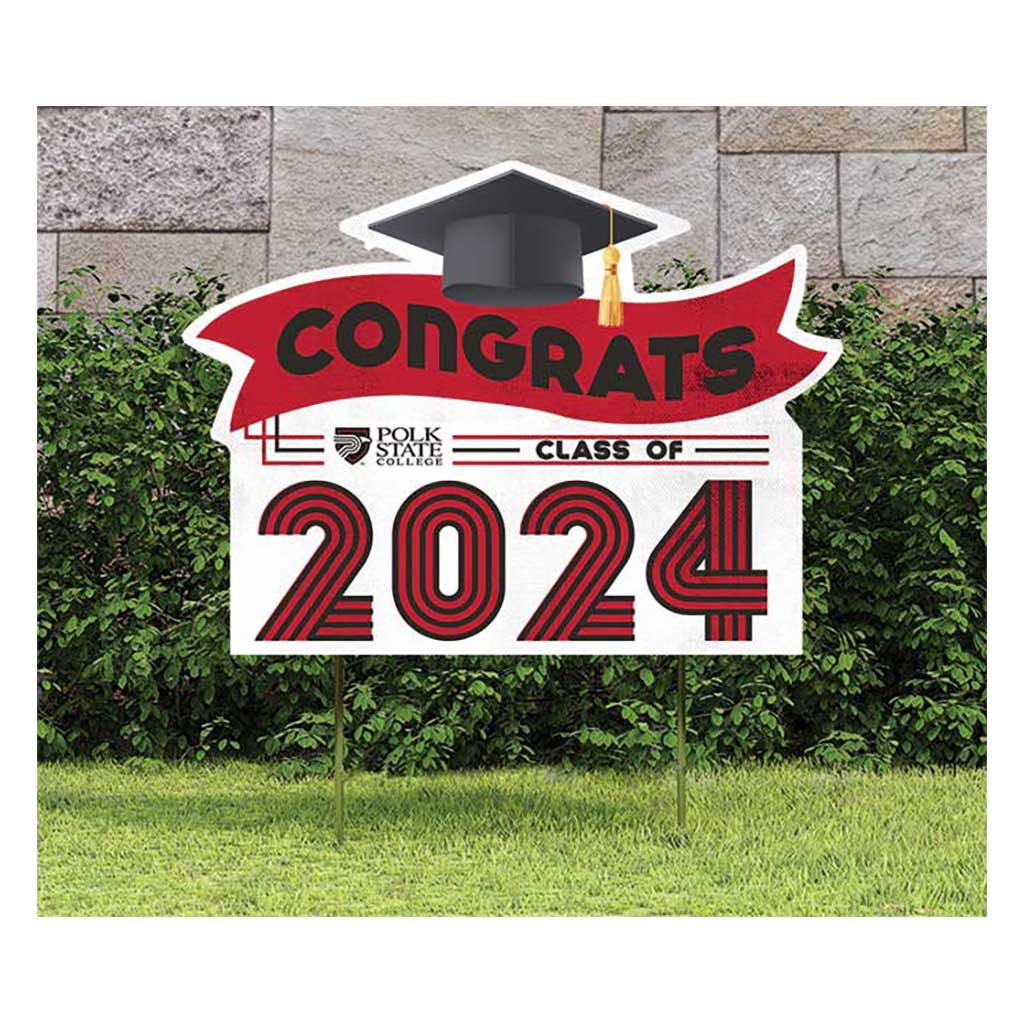 18x24 Congrats Graduation Lawn Sign Polk State College Eagles