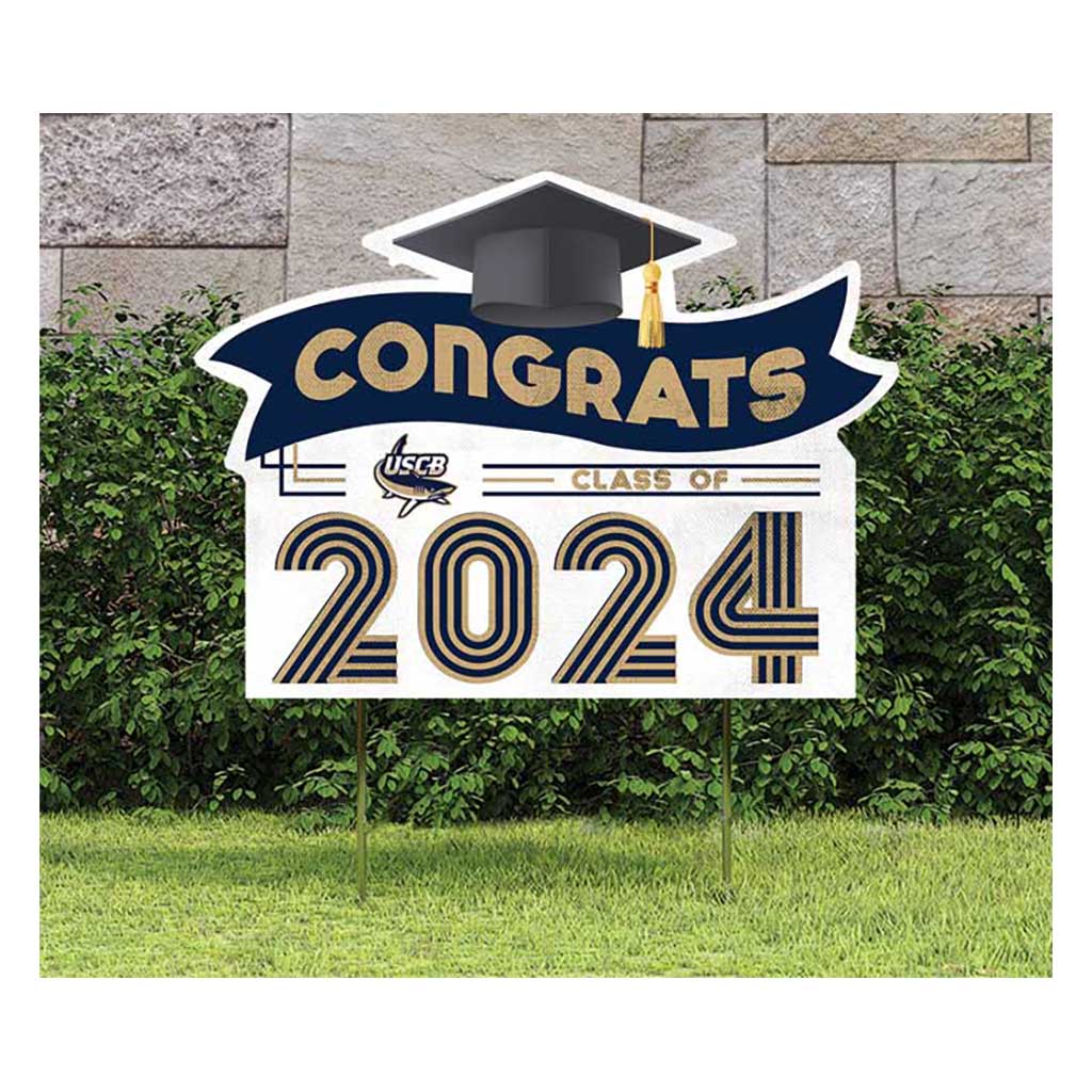 18x24 Congrats Graduation Lawn Sign South Carolina - Beauford Sand Sharks