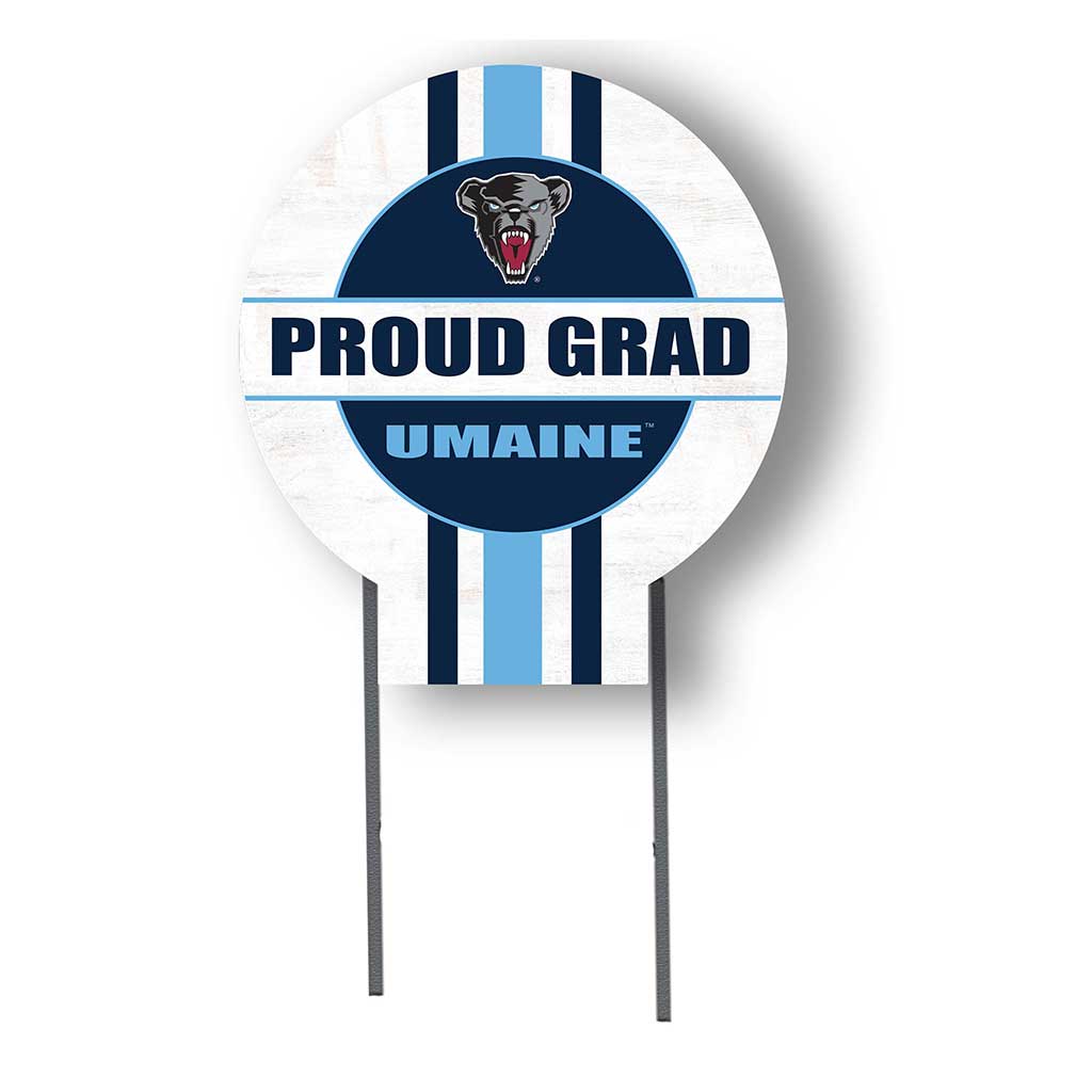20x20 Maine Black Bears Proud Grad Lawn Sign