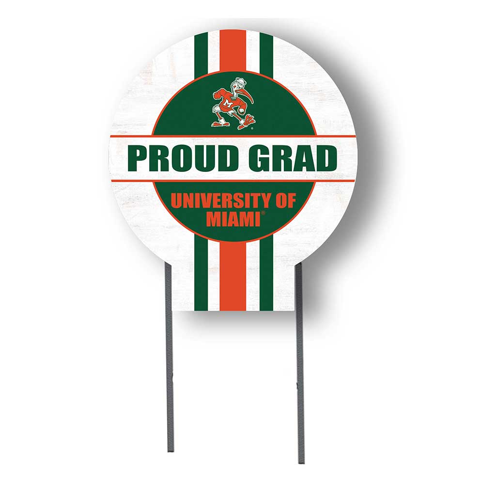 20x20 Miami Hurricanes Proud Grad Lawn Sign