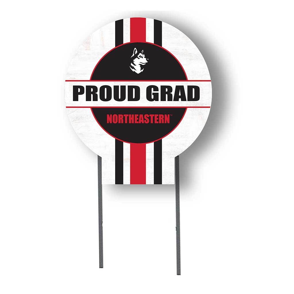 20x20 Northeastern Huskies Proud Grad Lawn Sign