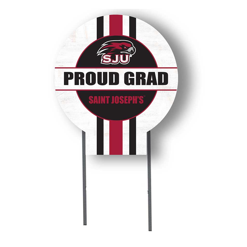 20x20 Saint Joseph's Hawks Proud Grad Lawn Sign
