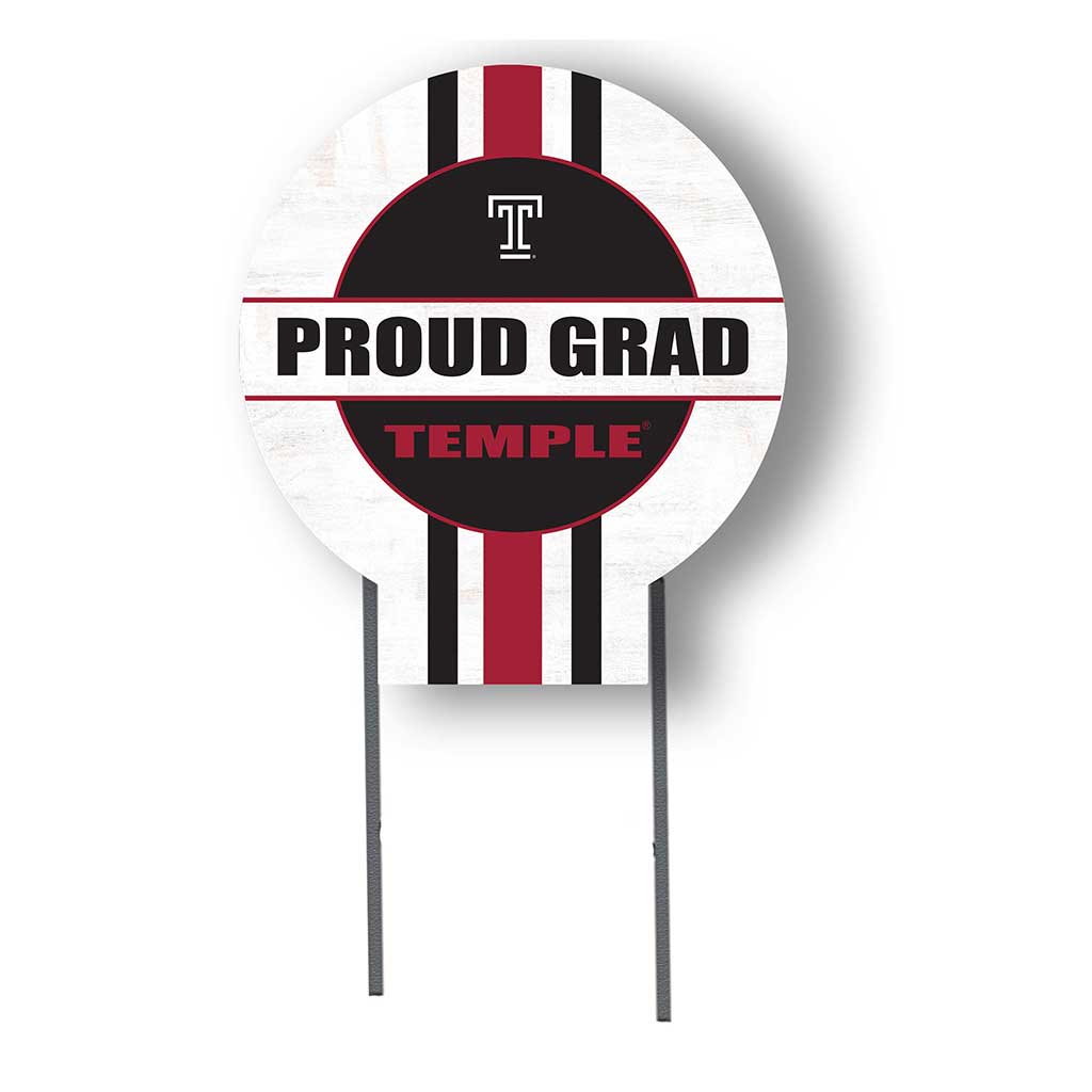 20x20 Temple Owls Proud Grad Lawn Sign