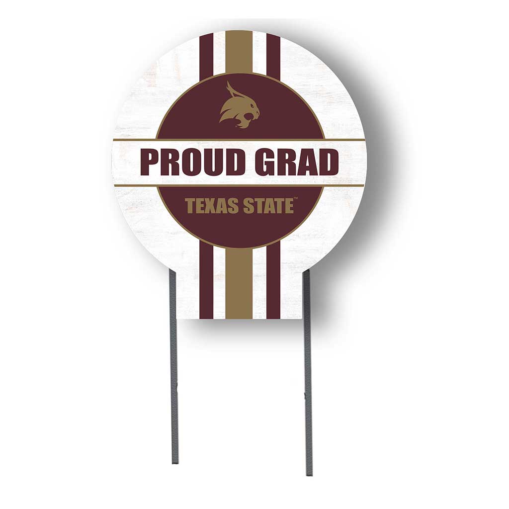 20x20 Texas State Bobcats Proud Grad Lawn Sign