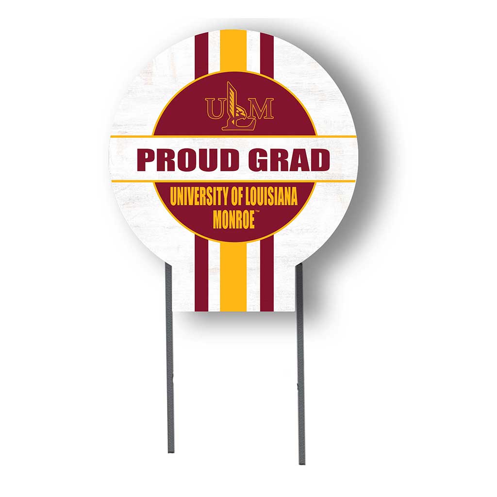 20x20 ULM Warhawks Proud Grad Lawn Sign