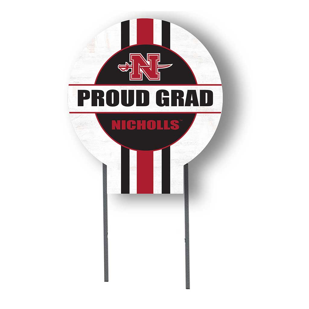20x20 Nicholls State Colonels Proud Grad Lawn Sign