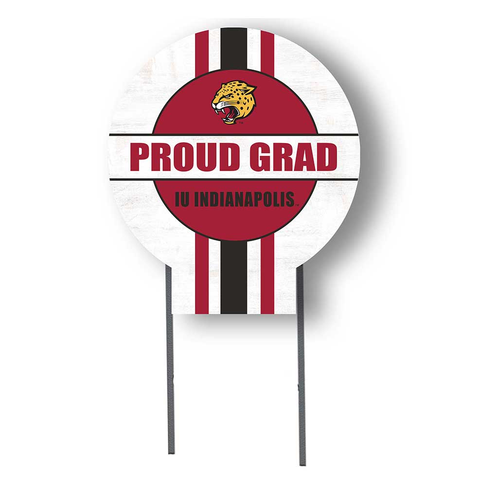 20x20 Indiana University Indianapolis Jaguars Proud Grad Lawn Sign