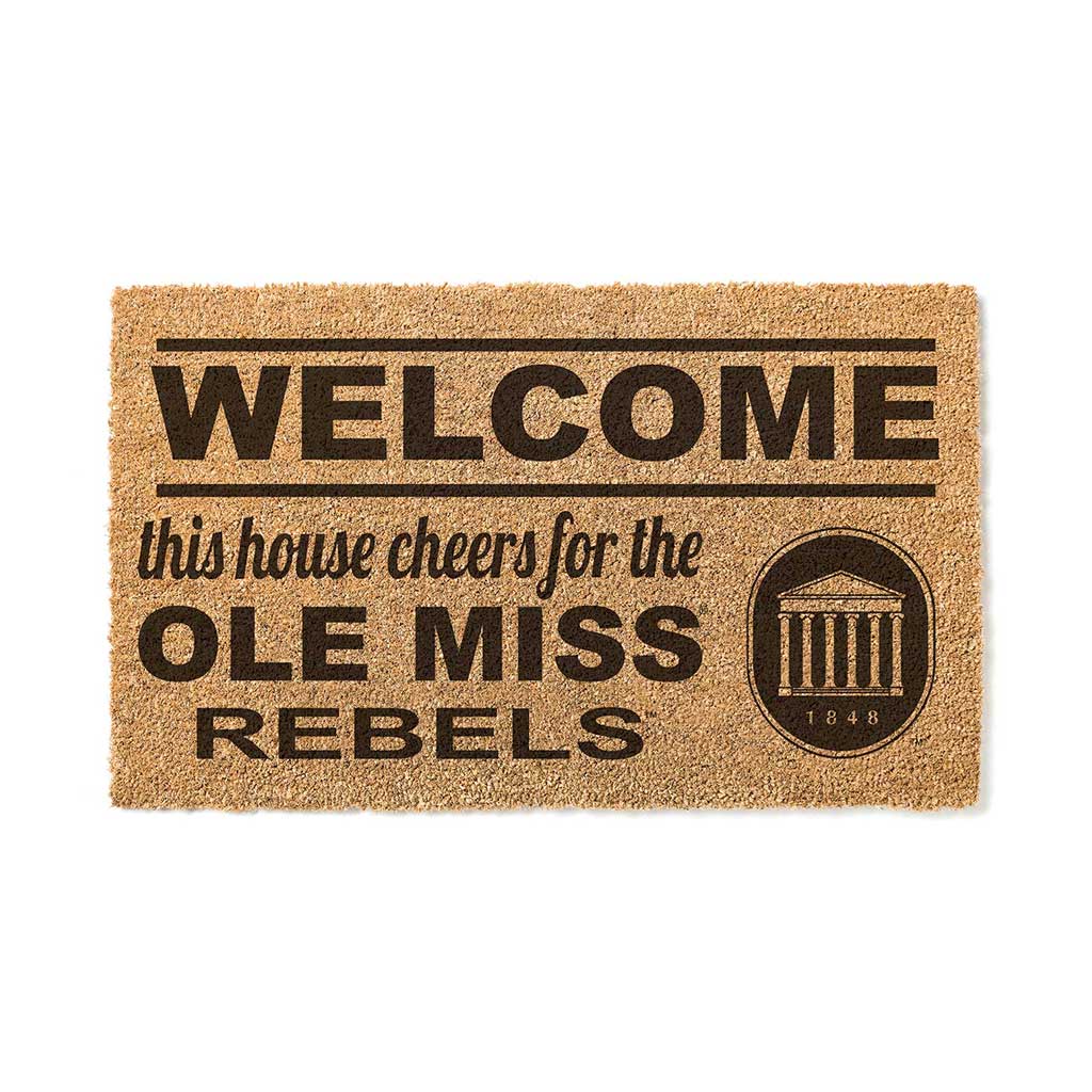 Team Coir Doormat Welcome Mississippi Rebels - Special