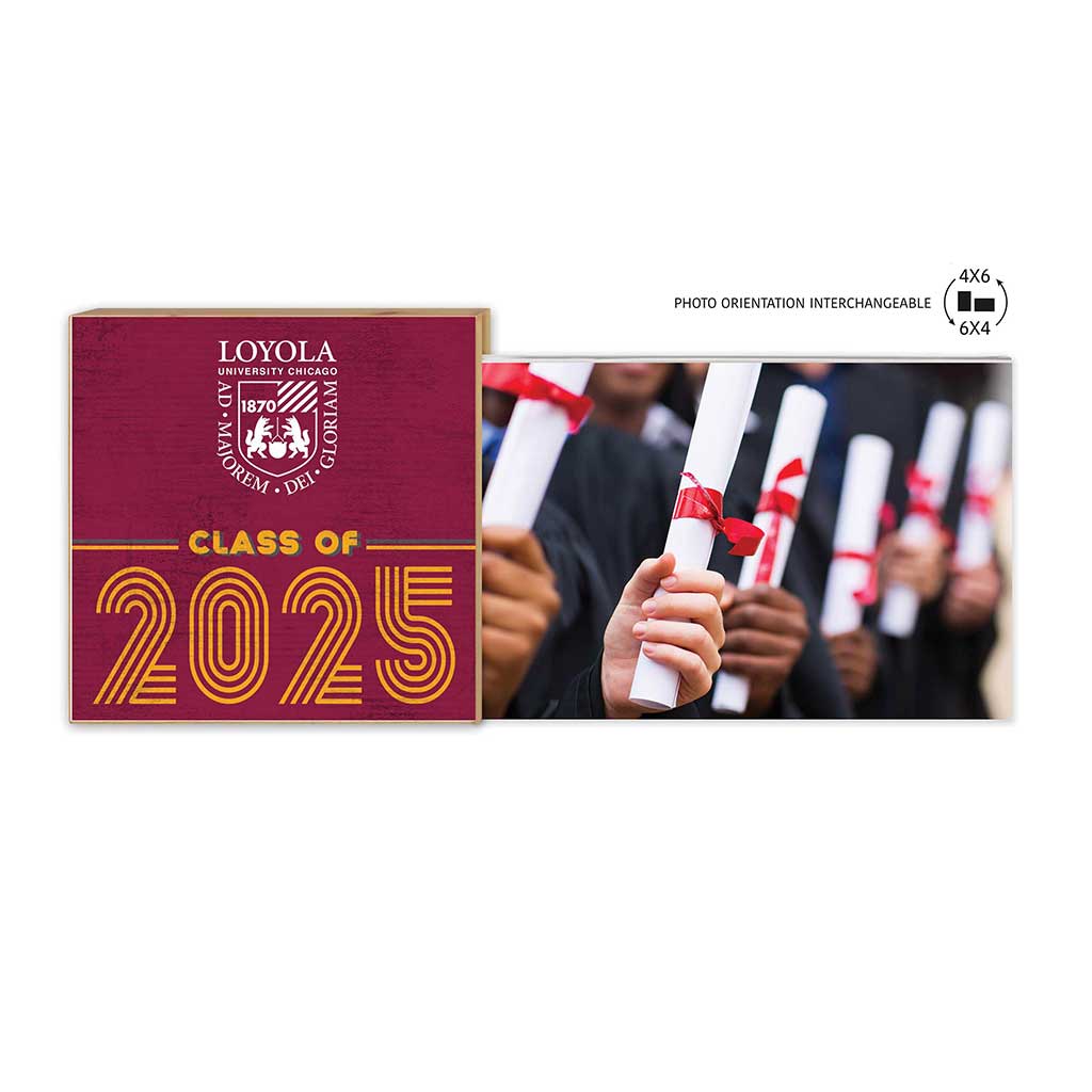 Loyola Chicago Ramblers Class of 2025 Floating Picture Frame
