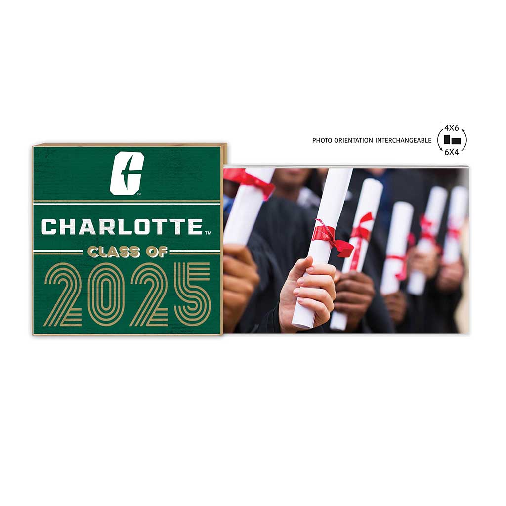 Charlotte 49ers Class of 2025 Floating Picture Frame