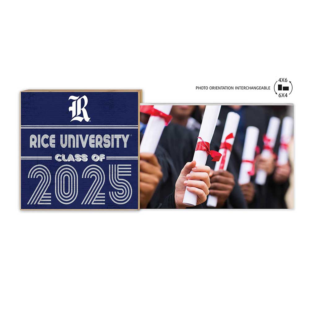 Rice Owls Class of 2025 Floating Picture Frame