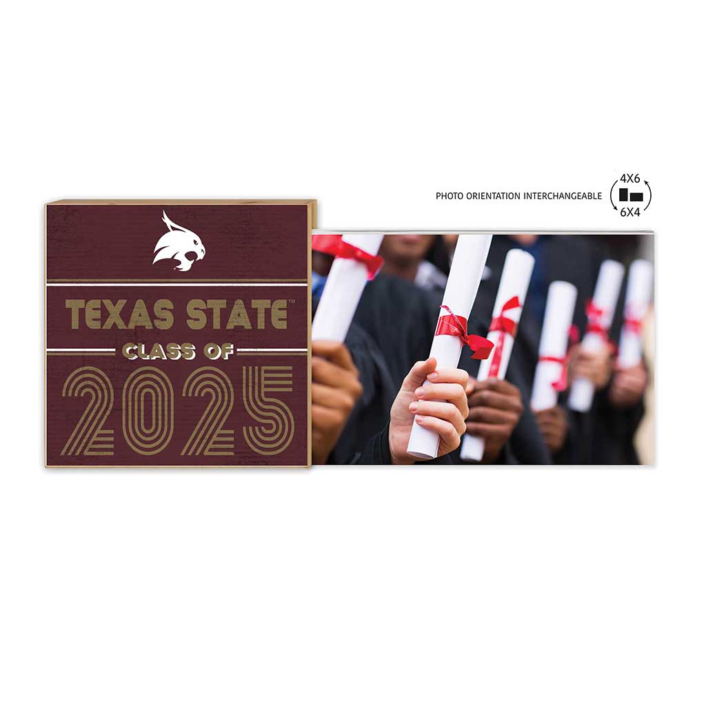 Texas State Bobcats Class of 2025 Floating Picture Frame