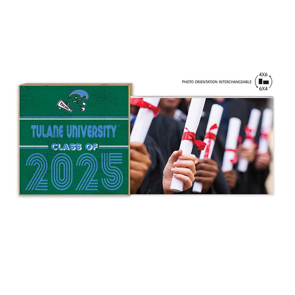 Tulane Green Wave Class of 2025 Floating Picture Frame