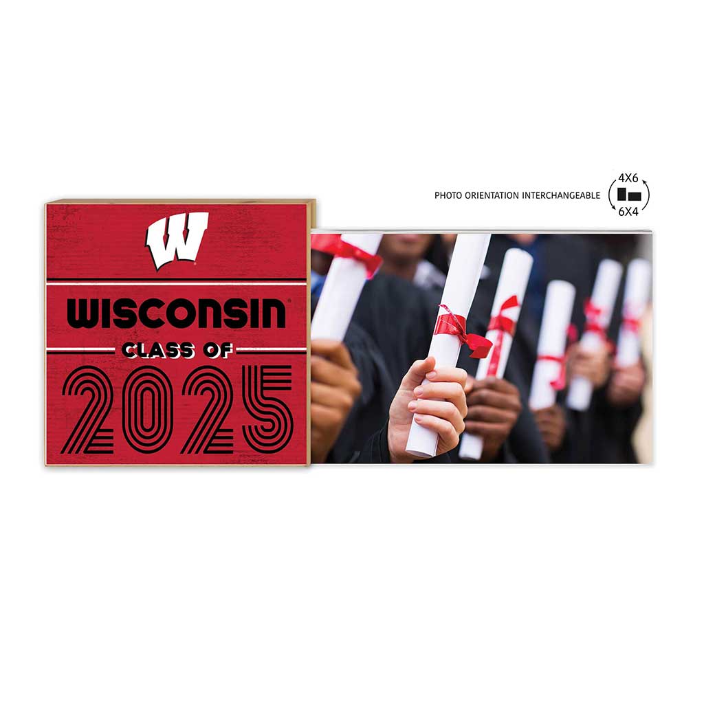 Wisconsin Badgers Class of 2025 Floating Picture Frame