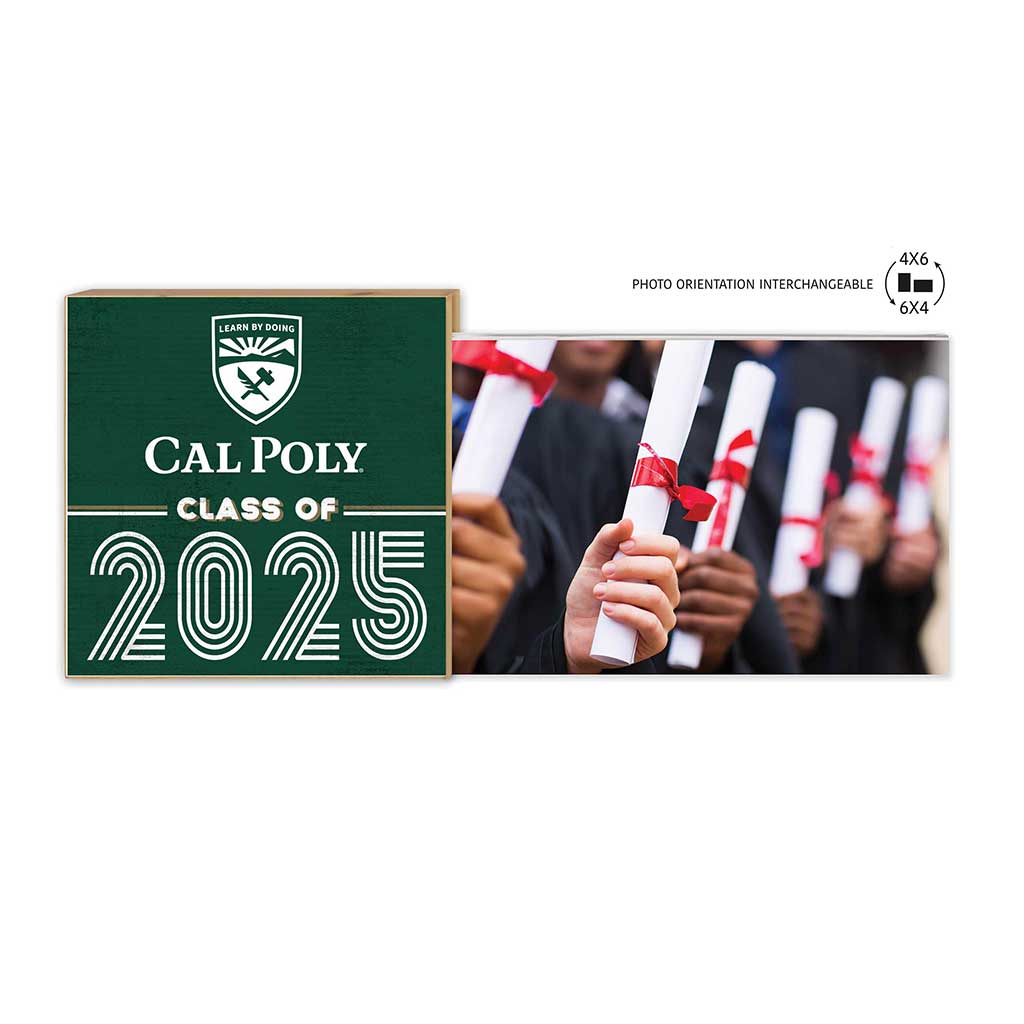 Cal Poly Mustangs Class of 2025 Floating Picture Frame