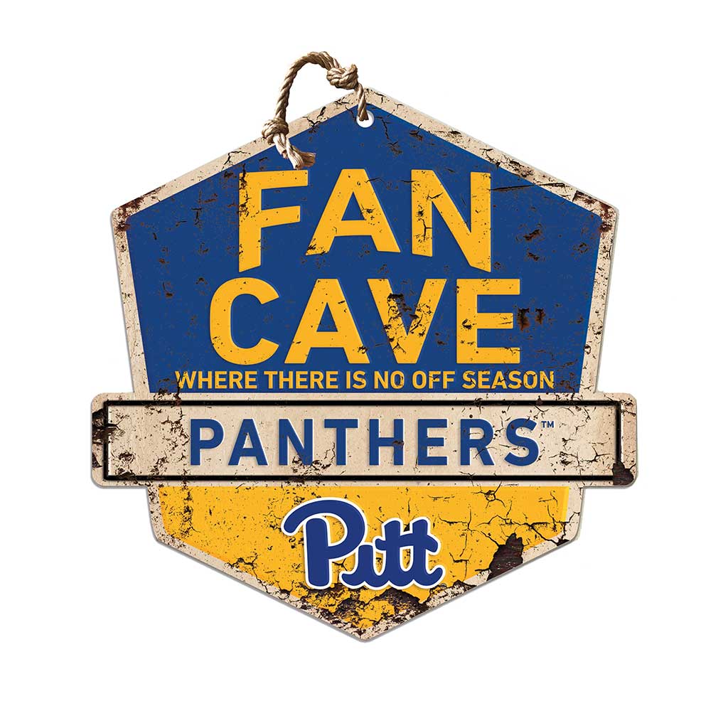 Rustic Badge Fan Cave Sign Pittsburgh Panthers