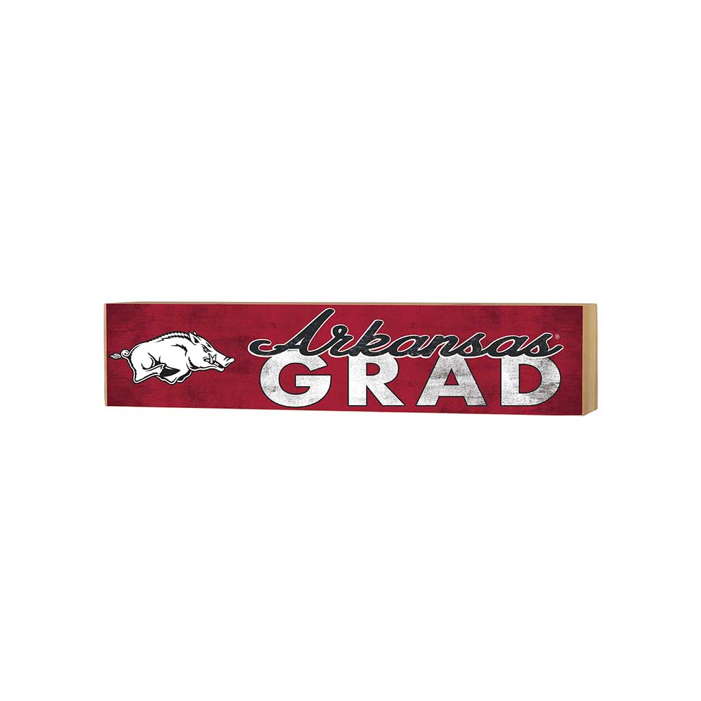 3x13 Arkansas Razorbacks Grad Block Sign