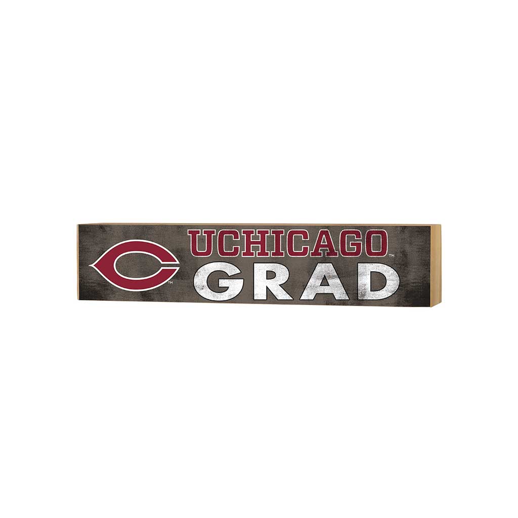 3x13 UChicago Maroons Grad Block Sign