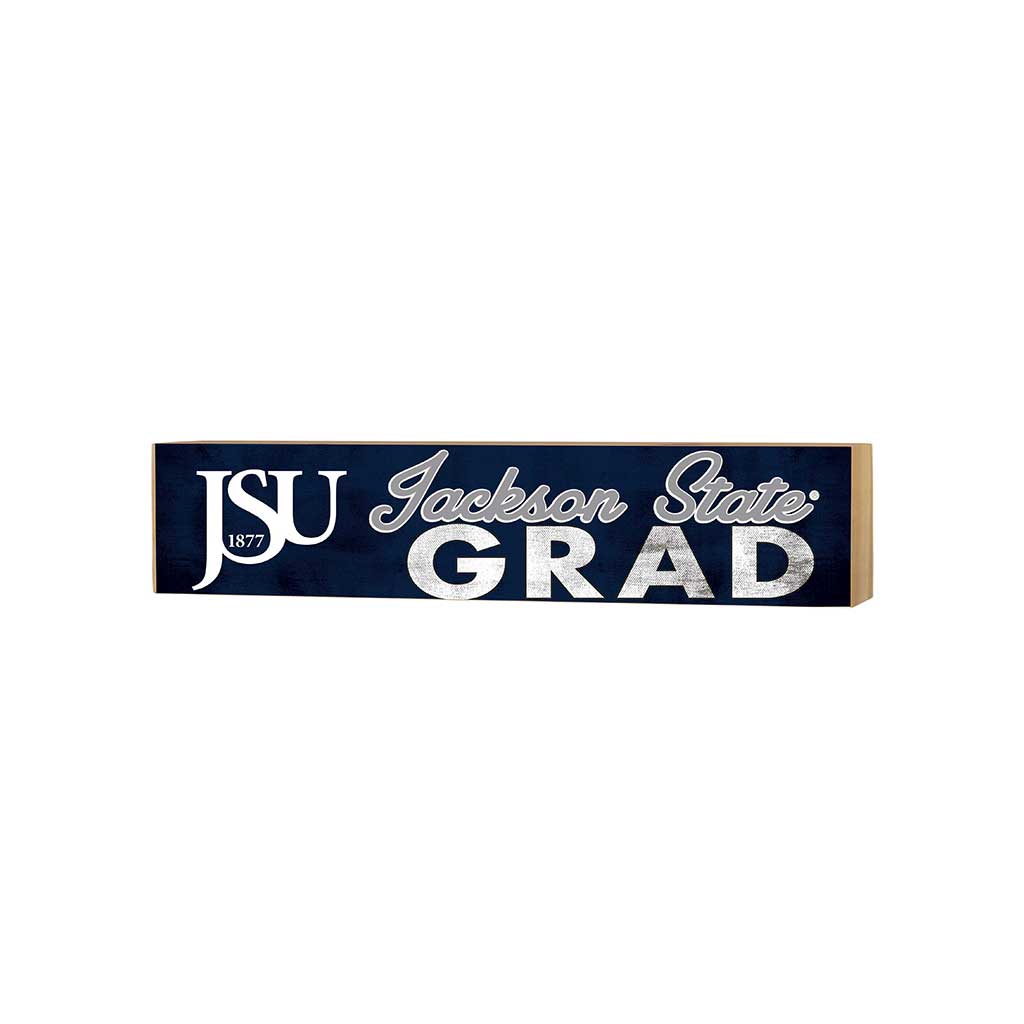 3x13 Jackson State Tigers Grad Block Sign