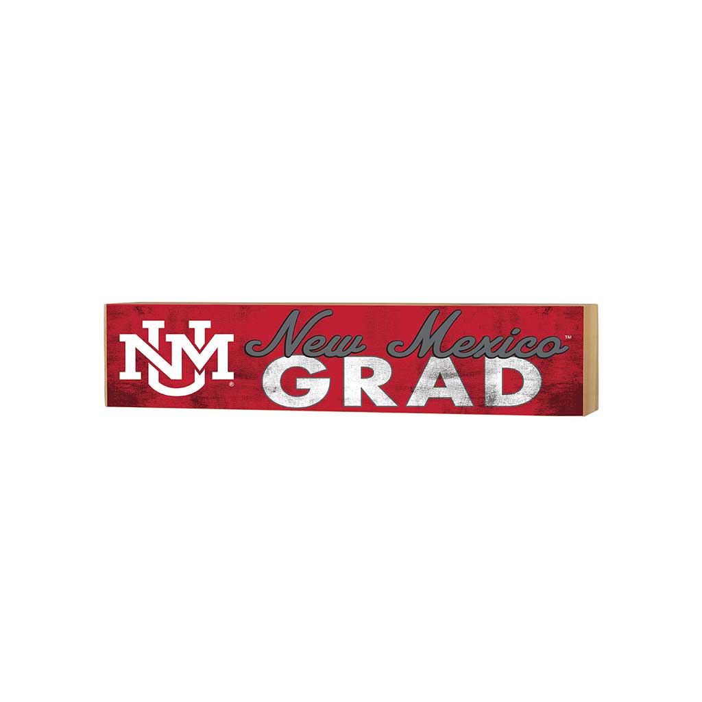 3x13 New Mexico Lobos Grad Block Sign