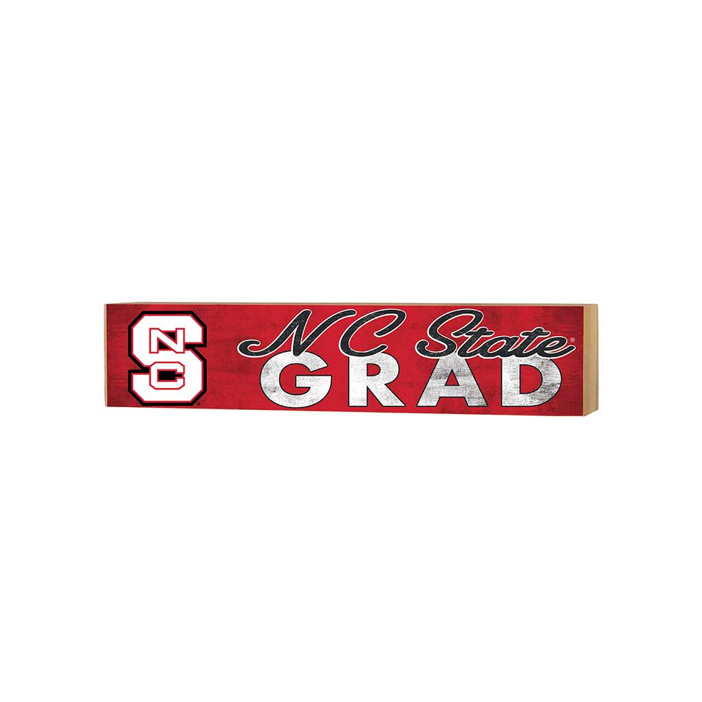3x13 NC State Wolfpack Grad Block Sign