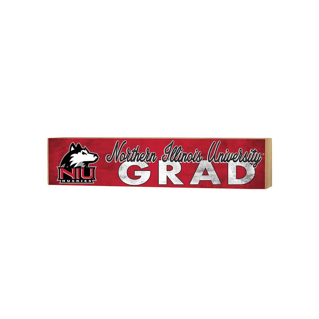3x13 Northern Illinois Huskies Grad Block Sign