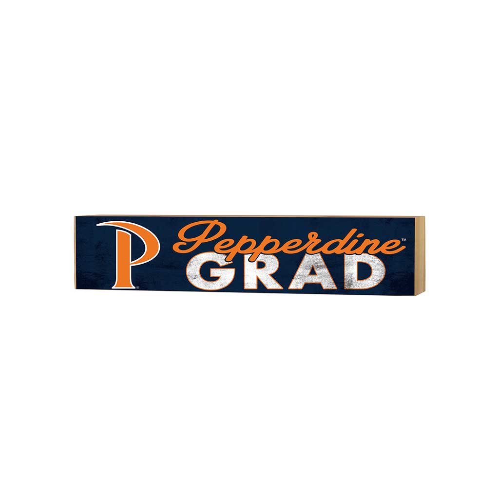 3x13 Pepperdine Waves Grad Block Sign