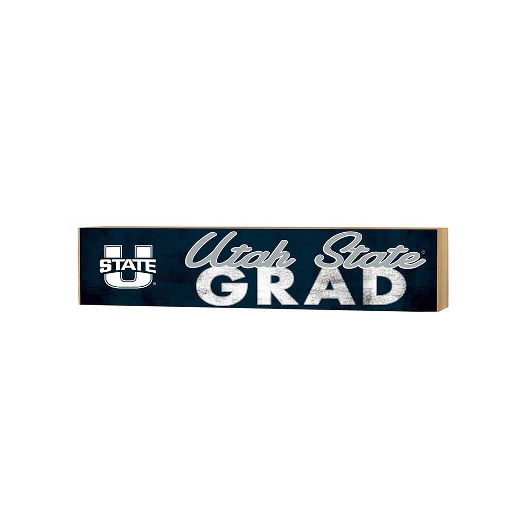 3x13 Utah State Aggies Grad Block Sign