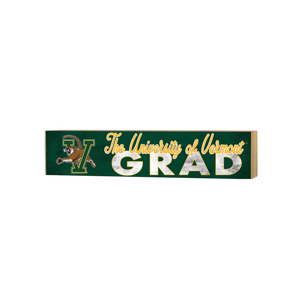 3x13 Vermont Catamounts Grad Block Sign