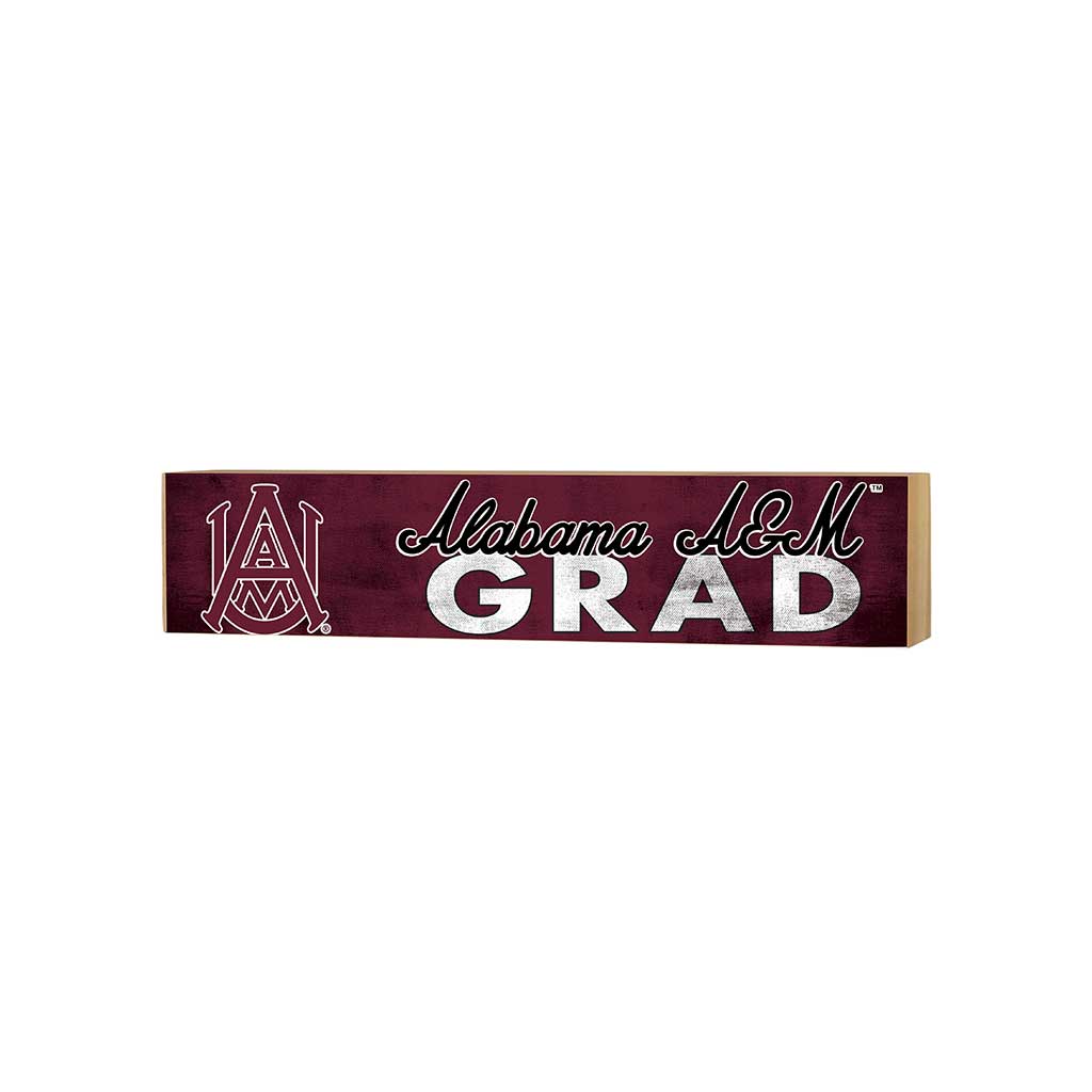 3x13 Alabama A&M Bulldogs Grad Block Sign