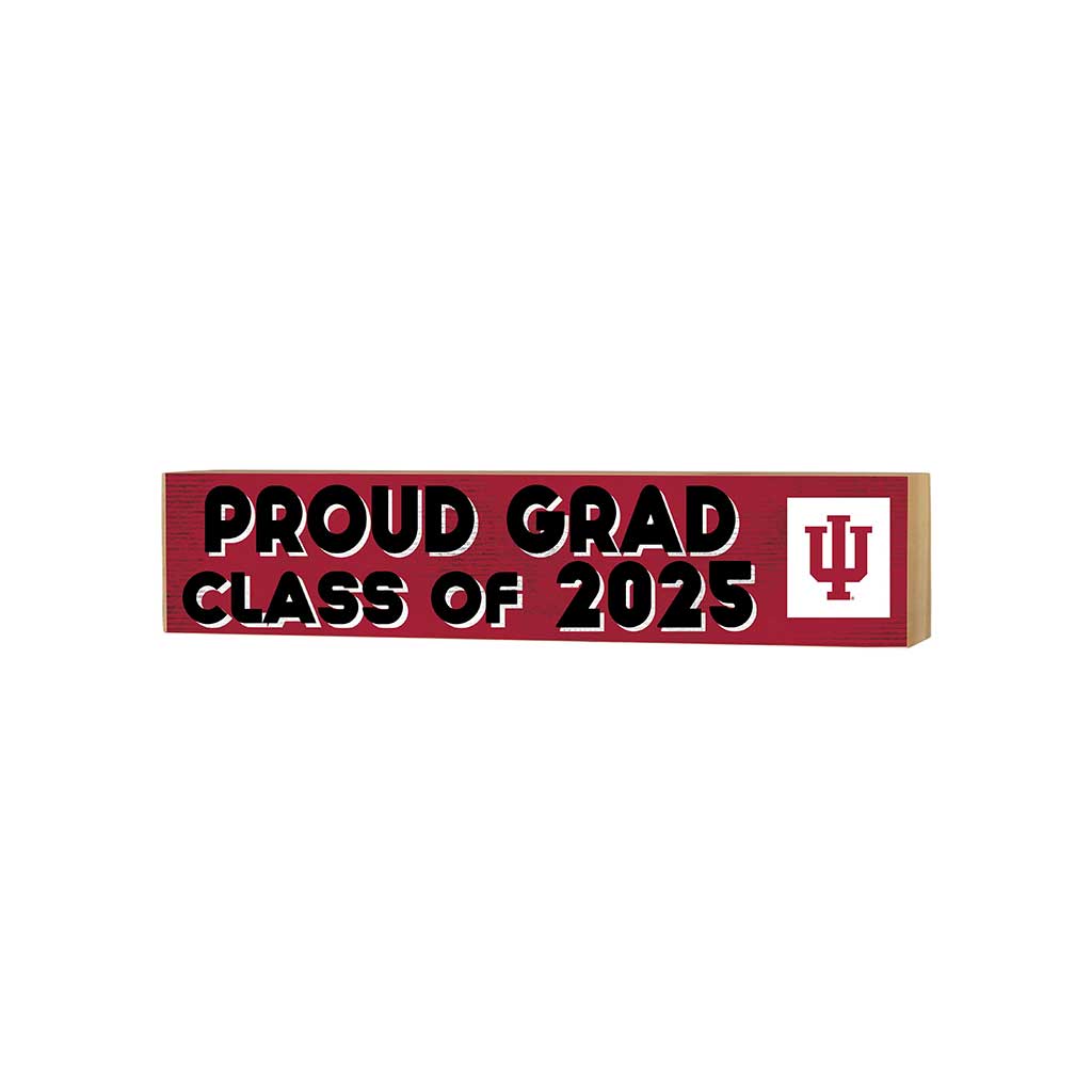 3x13 Indiana Hoosiers Class of 2025 Block Sign