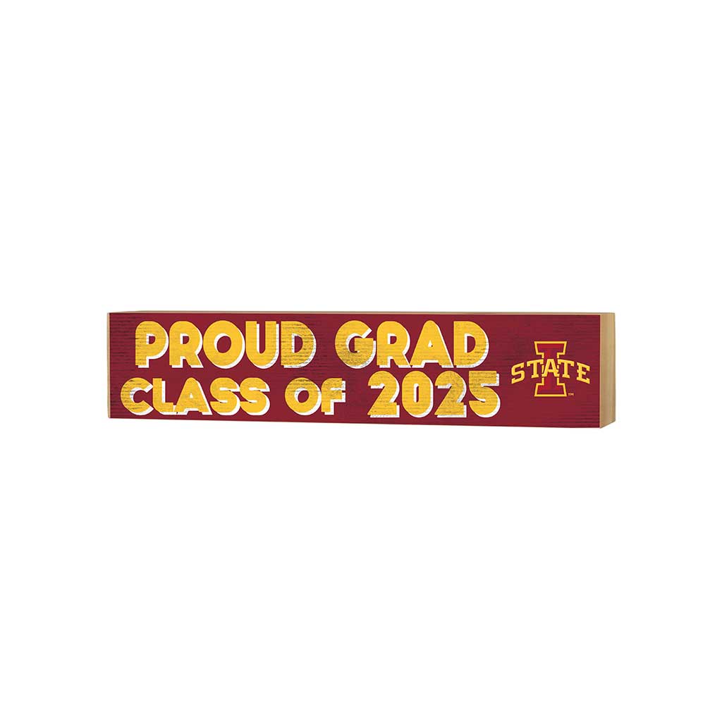 3x13 Iowa State Cyclones Class of 2025 Block Sign