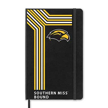 Southern Miss Golden Eagles School Bound Black Ruled Moleskine Notebook