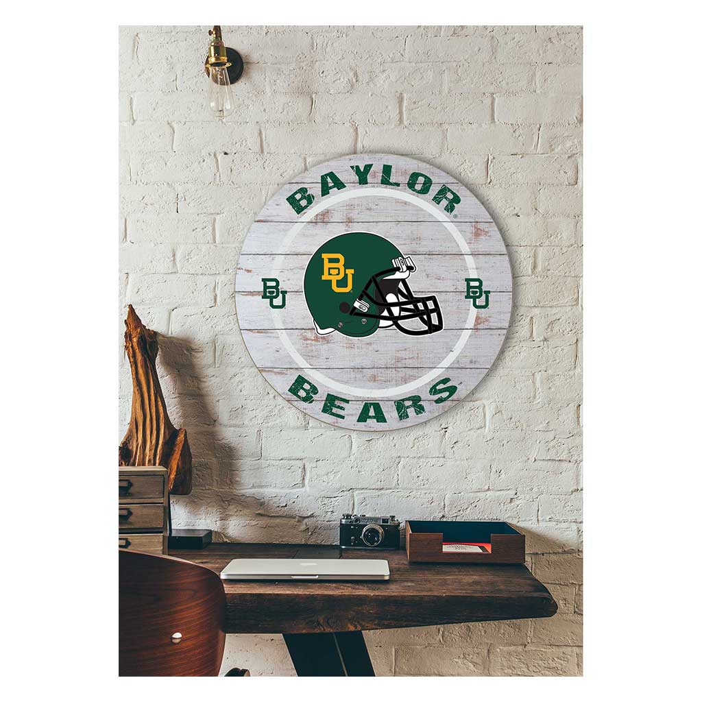 20x20 Weathered Helmet Sign Baylor Bears